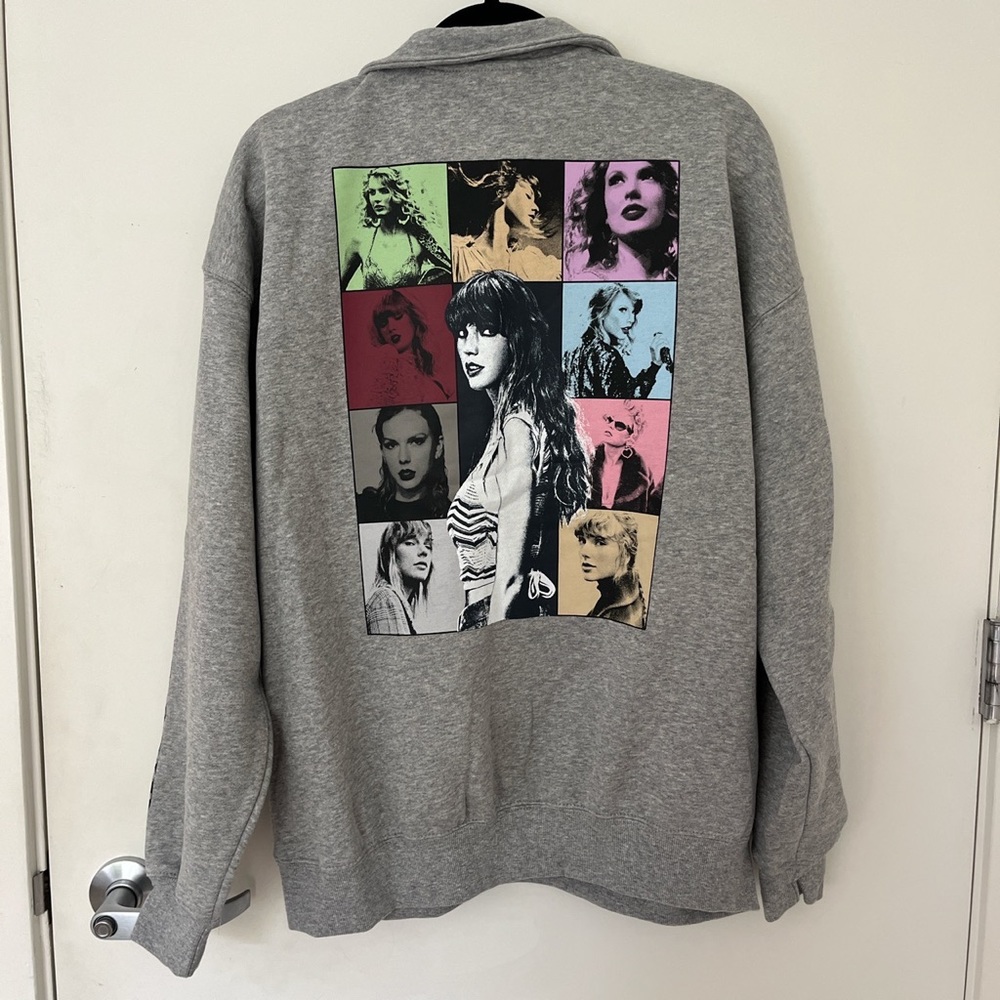 Authentic The Eras Tour Gray Half-Zip